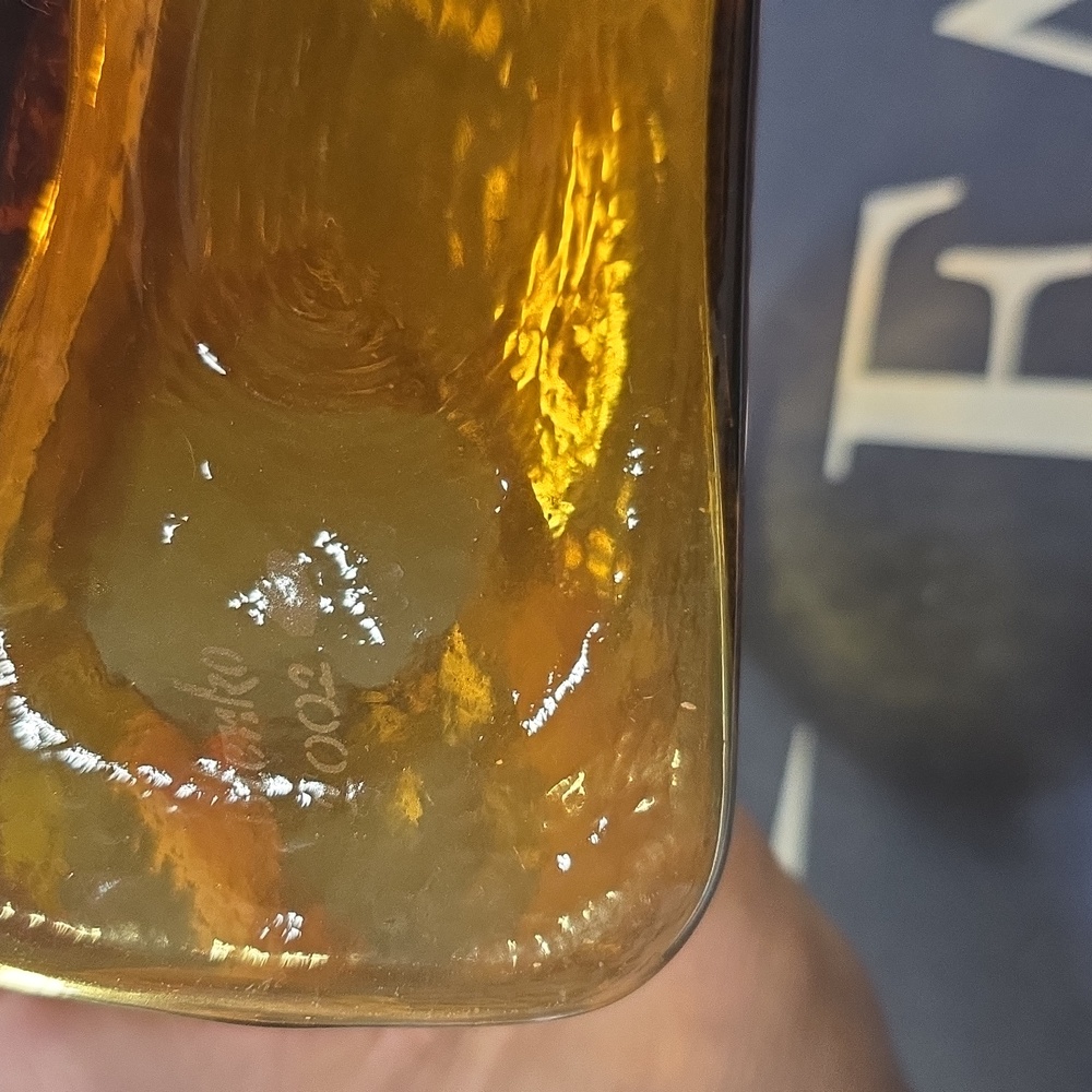 Blenko Topaz Water Bottle 2002 - Picture 2 of 10